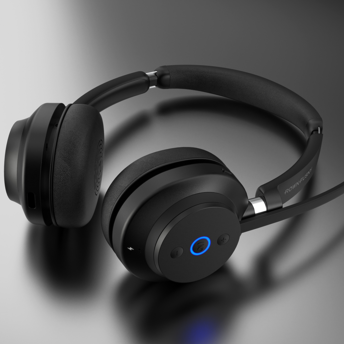 Rownfusny R02 Wireless Bluetooth Headset Noise Cancelling Mic Computer Call Center