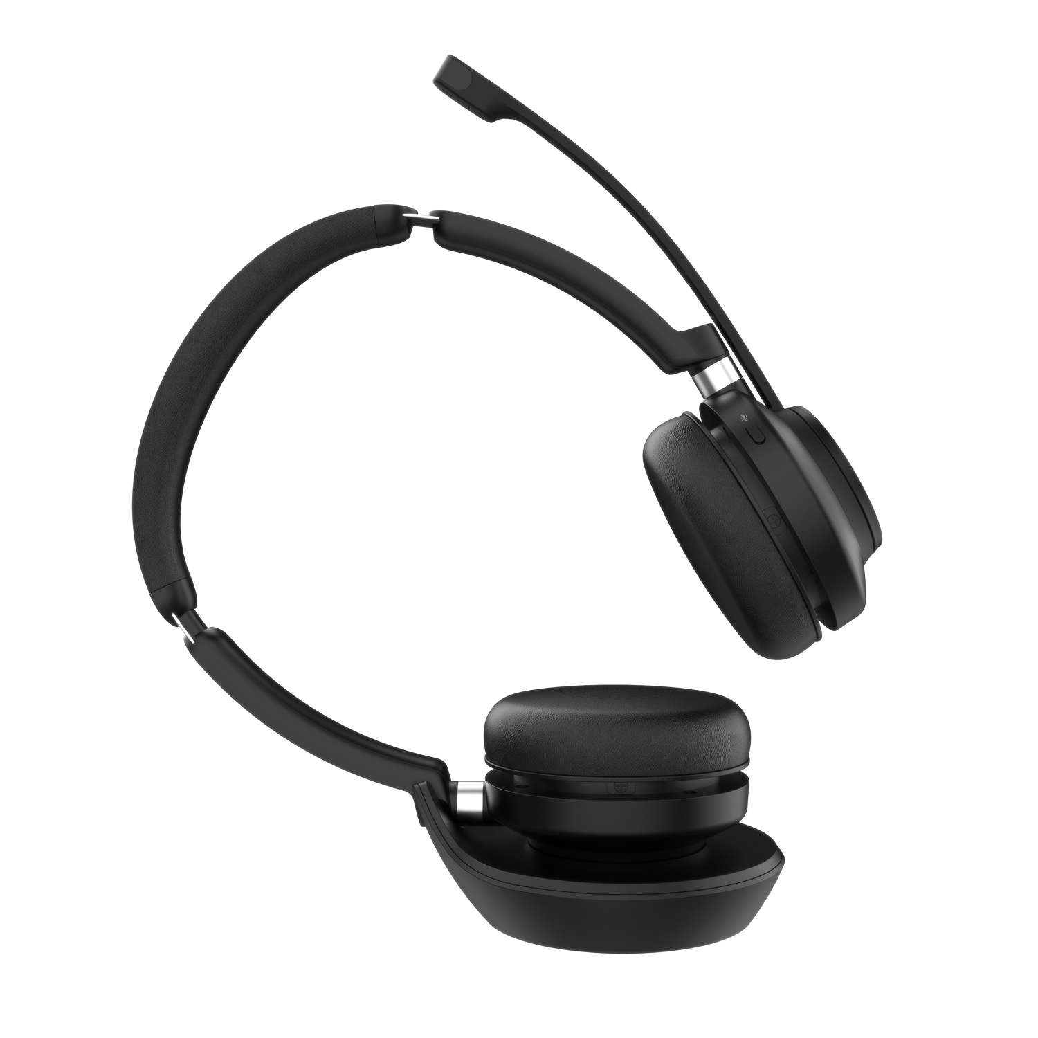 Rownfusny R02-W Wireless Headset: Bluetooth & 2.4G USB, Noise-Cancelling Mic for PC/Laptop/Calls