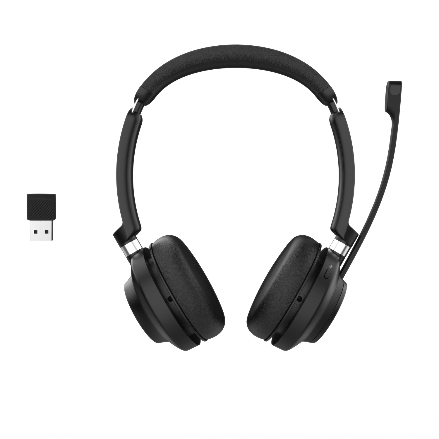 Rownfusny R02U Wireless Headset: Bluetooth 5.3, HD Noise-Cancelling Mic, HiFi Stereo, Lightweight for PC/Phone/Zoom