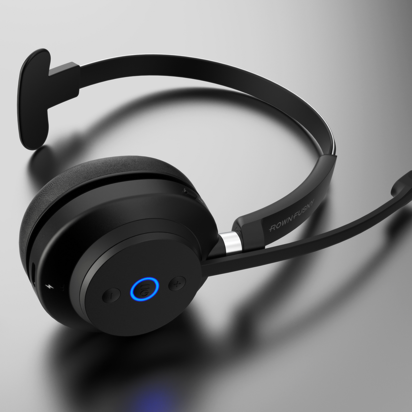 Rownfusny R03 Wireless Headset: 2.4G & BT 5.3 for PC, Office, Call Center, Online Class