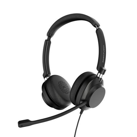 Rownfusny R01 USB Headset Noise Cancelling Mic for PC Laptop Zoom Teams Call Center
