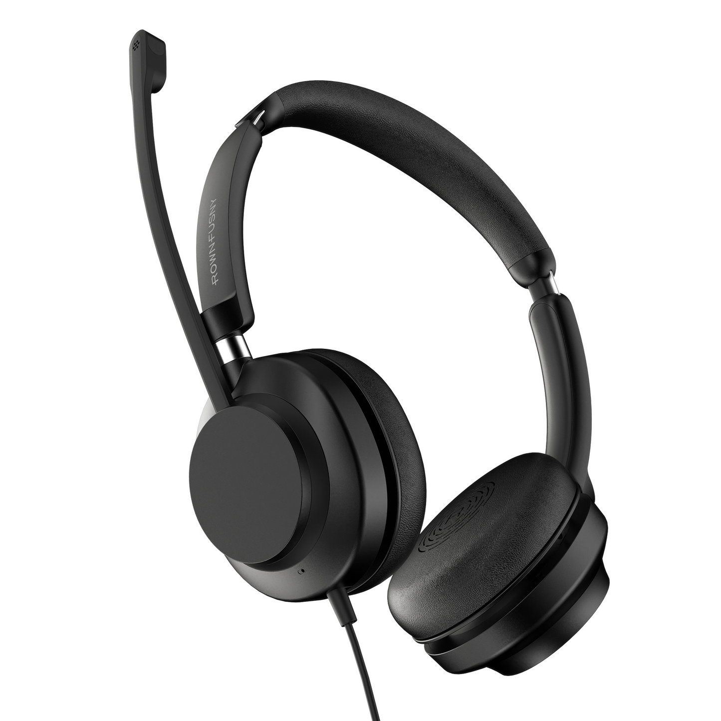 Rownfusny R01 USB Headset Noise Cancelling Mic for PC Laptop Zoom Teams Call Center