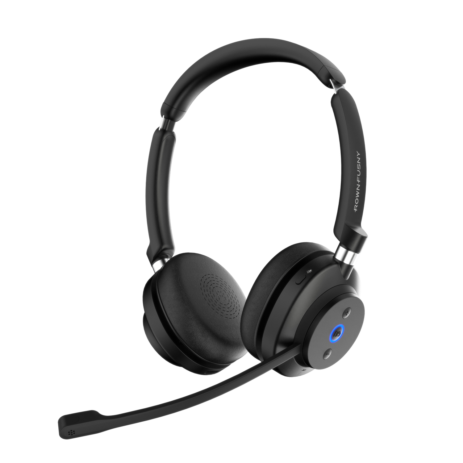 Rownfusny R02 Wireless Bluetooth Headset Noise Cancelling Mic Computer Call Center