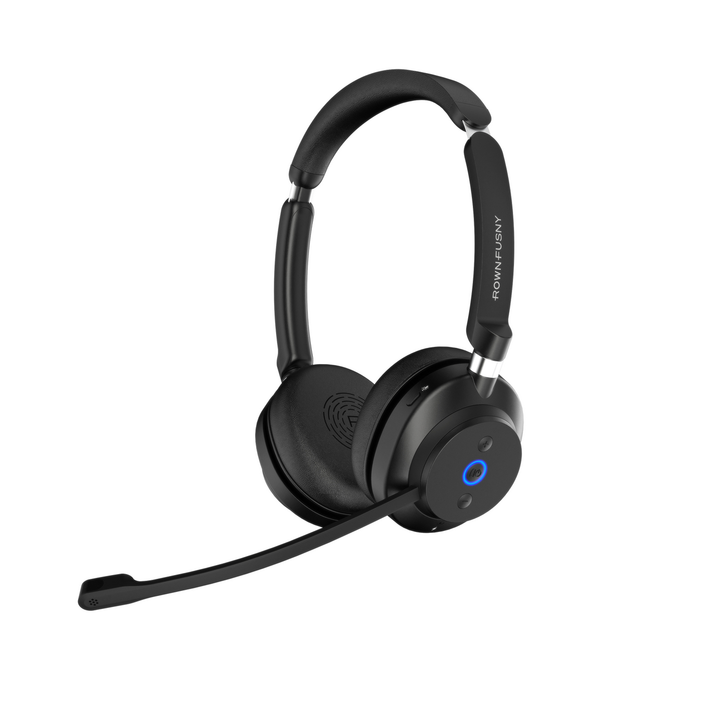 Rownfusny R02-W Wireless Headset: Bluetooth & 2.4G USB, Noise-Cancelling Mic for PC/Laptop/Calls
