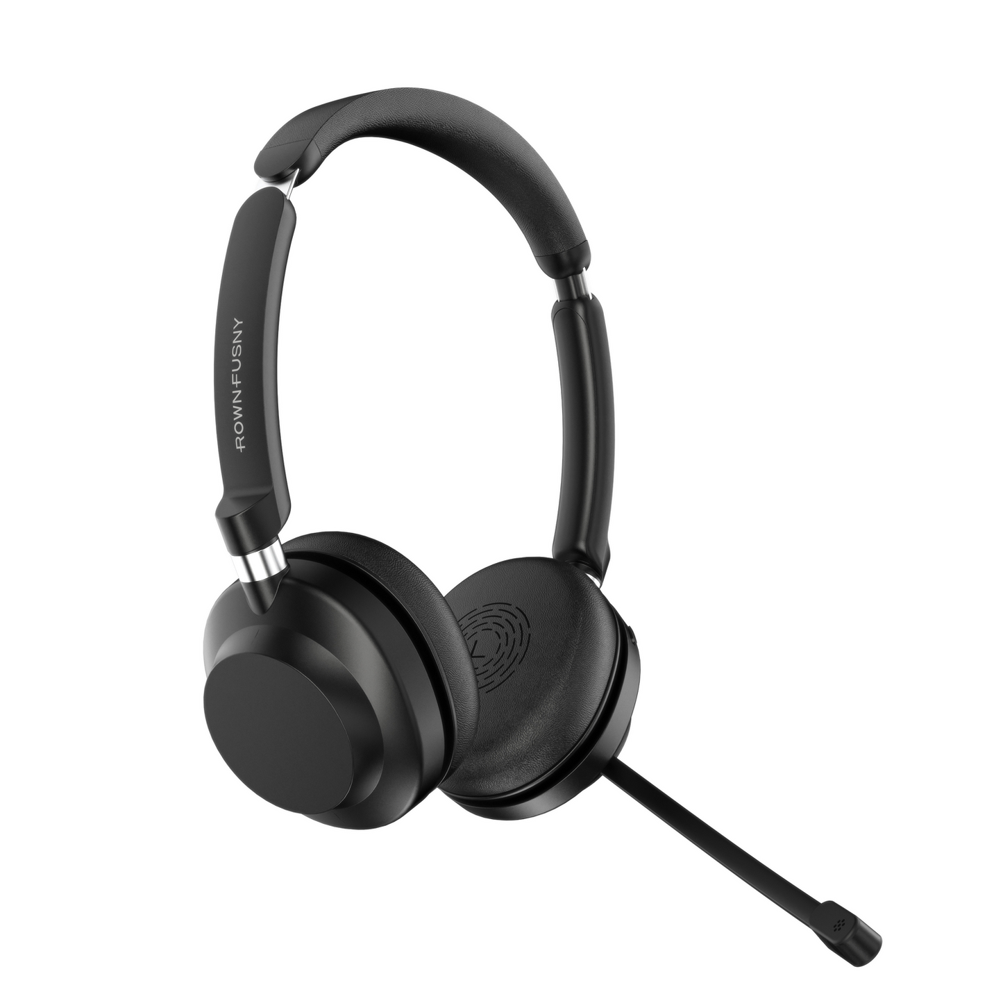 Rownfusny R02U Wireless Headset: Bluetooth 5.3, HD Noise-Cancelling Mic, HiFi Stereo, Lightweight for PC/Phone/Zoom