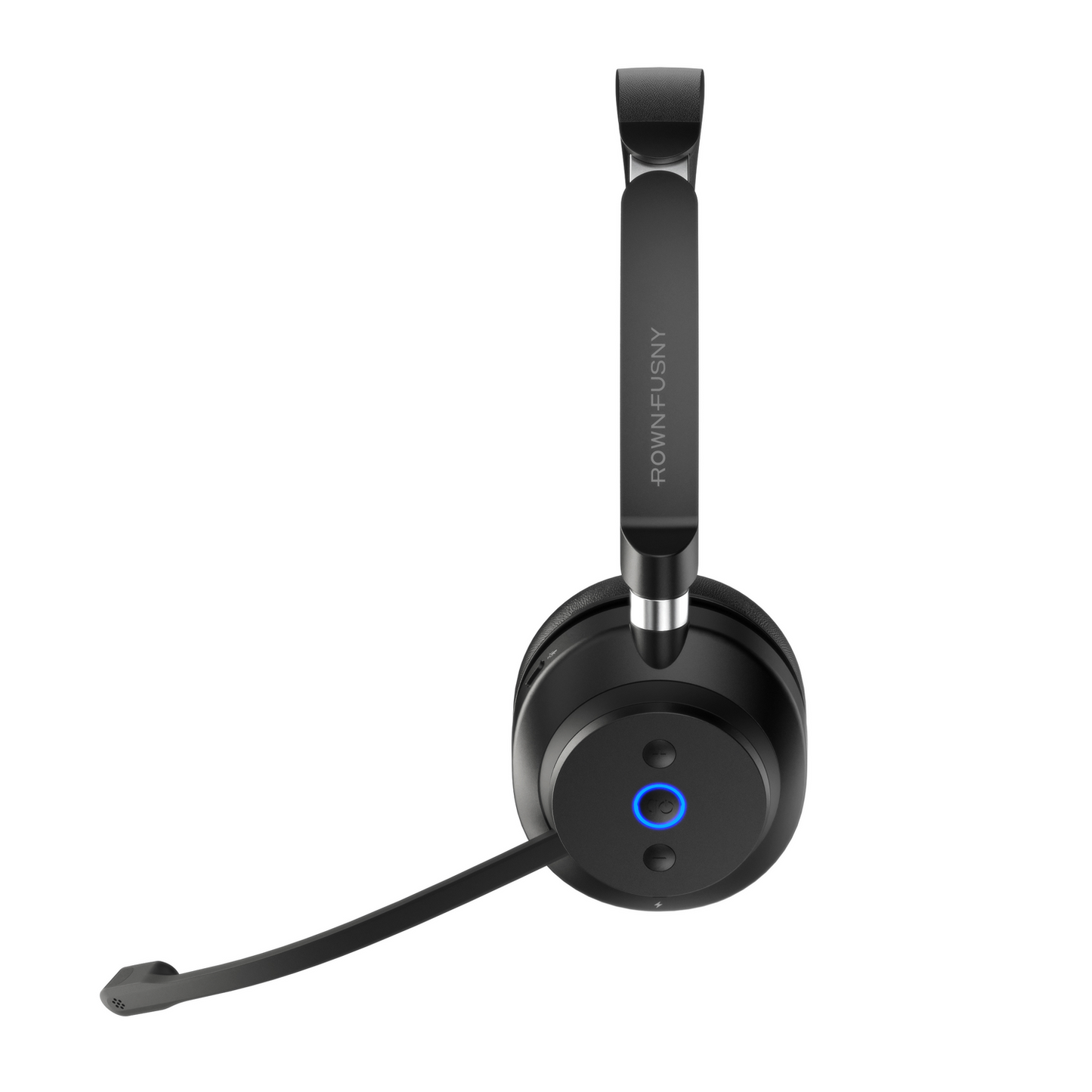 Rownfusny R02U Wireless Headset: Bluetooth 5.3, HD Noise-Cancelling Mic, HiFi Stereo, Lightweight for PC/Phone/Zoom