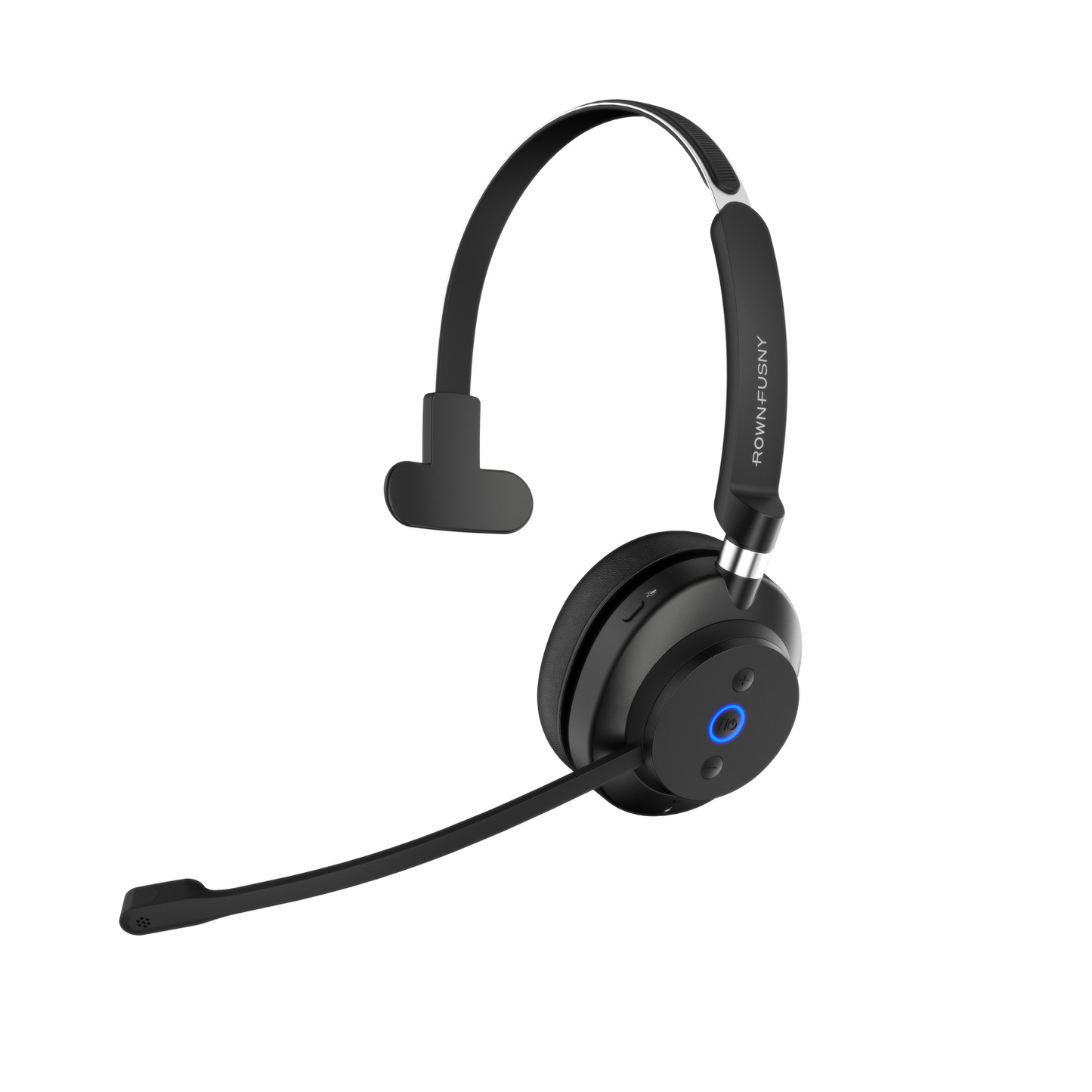 Rownfusny R03-P Wireless Headset: 2.4G & BT 5.3 for PC, Office, Call Center, Online Class