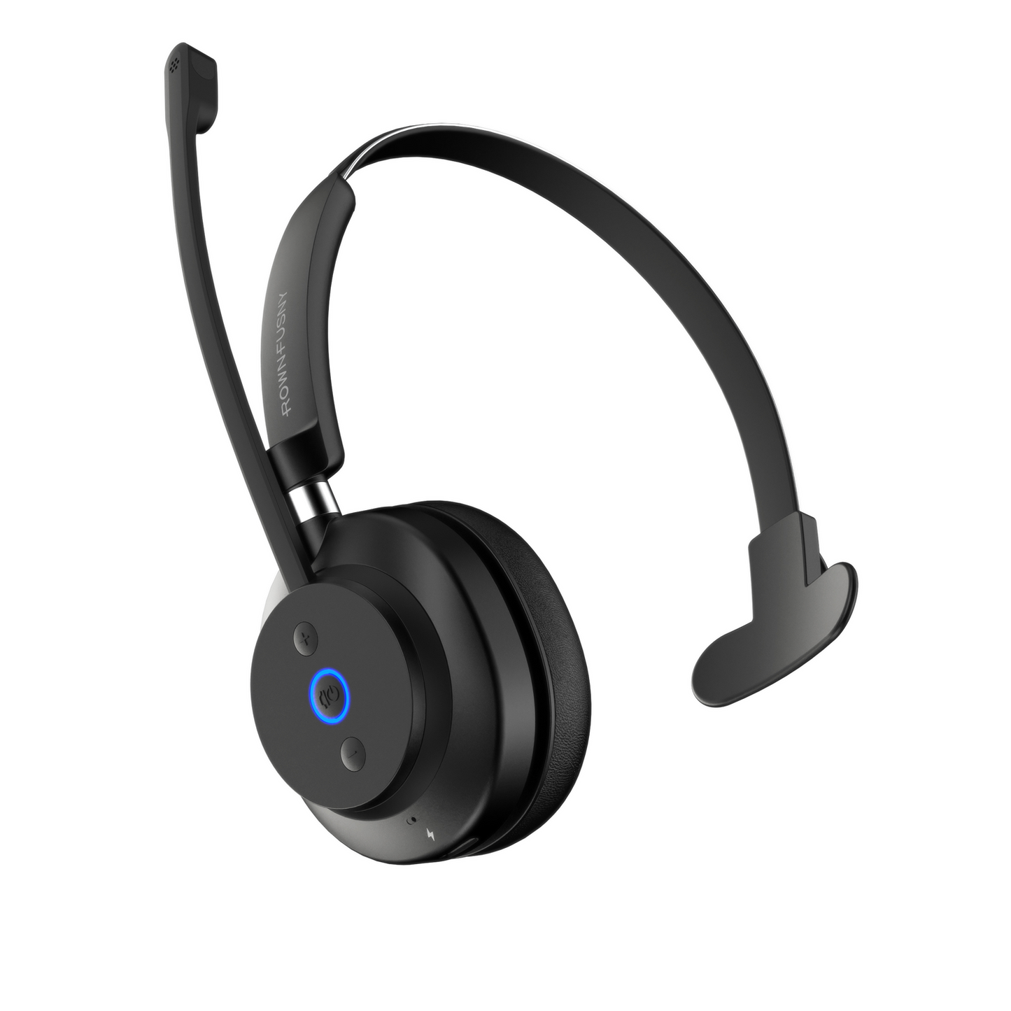 Rownfusny R03-P Wireless Headset: 2.4G & BT 5.3 for PC, Office, Call Center, Online Class