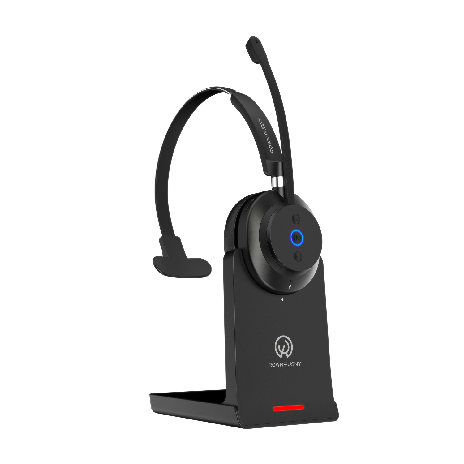 Rownfusny R03-P Wireless Headset: 2.4G & BT 5.3 for PC, Office, Call Center, Online Class