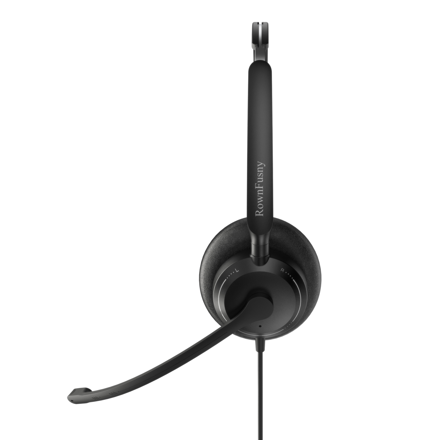 Rownfusny R06 USB Headset: Wired PC Headphone w/Noise Cancelling Mic, Teams & IP Phone Ready